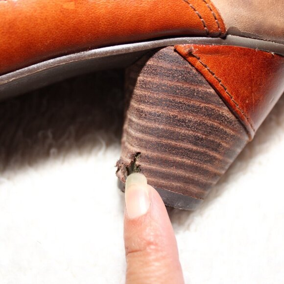 L'Artiste Women's Parfum Boot Block Heel Artsy Boho Brown Leather Size EU36 US 6 - Picture 8 of 8